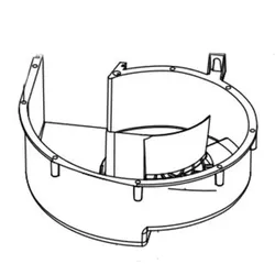 Produktbild für Kränzle Ersatzteile 44353 Gebläsegehäuse