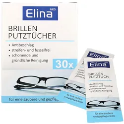 Produktbild für Einwegtücher Elina Brillenputztücher 30er