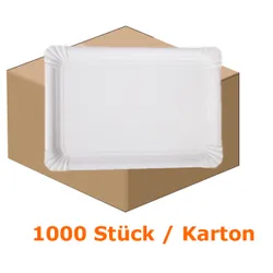 Produktbild für Einwegteller NatureStar Pappe 200x130 mm 1500 Stück