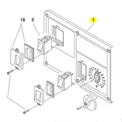 Produktbild für Kränzle Ersatzteile 44158 Frontplatte Elektrik