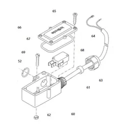 Produktbild für Kränzle Ersatzteile 44561 Druckschalter kpl. für K 1151