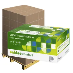 Produktbild für Papierhandtücher Satino Comfort 3072 Blatt hochweiß 25x32 cm