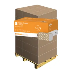 Produktbild für Papierhandtücher Satino HiCycle 3072 Blatt hochweiß 25x32 cm