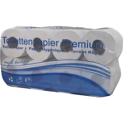 Produktbild für Toilettenpapier 2-lagig naturweiss lichtgrau