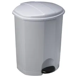 Produktbild für Treteimer RUF Tretmülleimer rund weiß 50 L