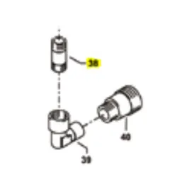 Produktbild für Kränzle Ersatzteile 41628 Distanzrohr 3/8 AG