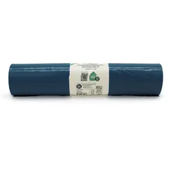 Produktbild für Müllsäcke EcoPlasta blau 120 L 53 my (Typ 80) 15 Stück/Rolle