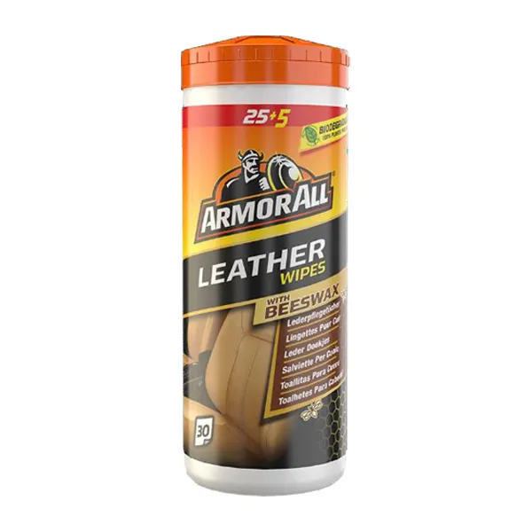 Lederpflege Armor All Lederpflegetücher 30 Stück Pflegt und schützt Lederoberflächen schonend