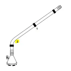 Produktbild für Kränzle Ersatzteile 418012 Schlammrohr (45 Grad)
