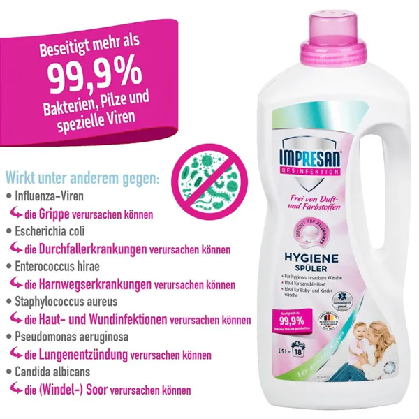 Heitmann Impresan Hygienespüler ohne Duft-/Farbstoffe 1,5 L