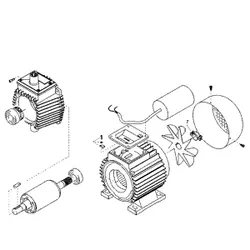 Produktbild für Kränzle Ersatzteile 24000 Motor mit Klemmkasten