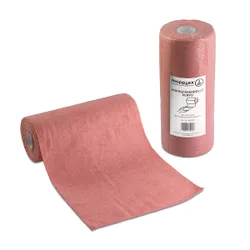 Produktbild für Microfasertuch Mopptex Perfo auf Rolle 30x30 cm rot