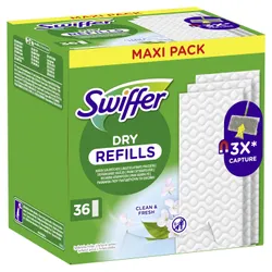 Produktbild für Staubwedel Swiffer Trockentücher Nachfüller mit Duft 36 Tücher