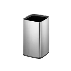 Produktbild für Mülleimer EKO Laguna Open Top Abfalleimer Matt Edelstahl 12L