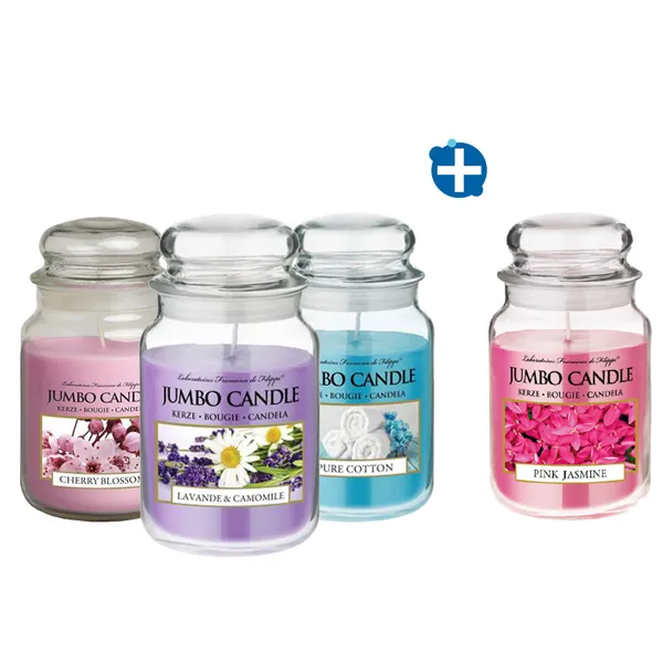 Jumbo Candle Set 3 plus 1