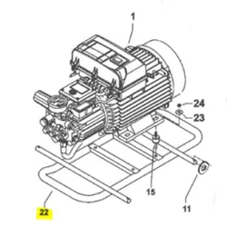 Produktbild für Kränzle Ersatzteile 426021 Fahrgestell Edelstahl