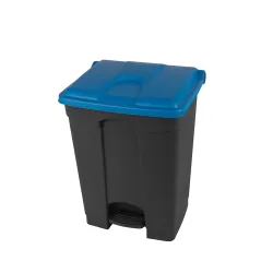 Produktbild für Treteimer Orgavente aus Kunststoff grau-blau 70 L
