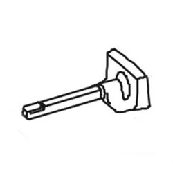 Produktbild für Kränzle Ersatzteile 453012 Griff Abreinigung mit O-Ring