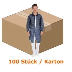 Produktbild für Schutzkittel Hygonorm Besucherkittel Eco PP dunkelblau 4XL