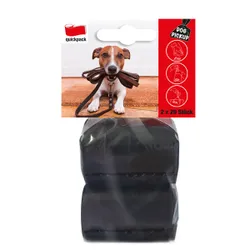 Produktbild für Hundekotbeutel Quickpack HDPE 2 Rolle a 20 Stück schwarz