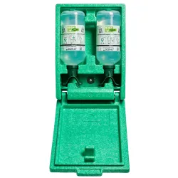 Produktbild für Augenspülstation Plum Wandbox DUO mit 2 x 1000 ml Spüllösung