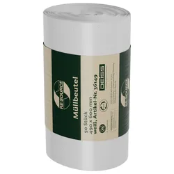 Produktbild für Müllbeutel Deiss RESOURCE Weiß 30 L 50 Stück/Rolle