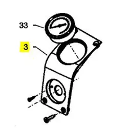 Produktbild für Kränzle Ersatzteile 448091 Frontplatte für Manometer