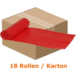 Produktbild für Müllsäcke Abena Saekko Boy 120 L rot 18 Rollen