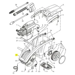 Produktbild für Kränzle Ersatzteile 44502 Fahrgestell für K 1150 T
