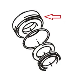 Produktbild für Kränzle Ersatzteile 41066 Leckagering für 18 mm Plunger