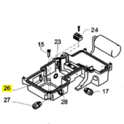 Produktbild für Kränzle Ersatzteile 43800 Schaltkasten Unterteil