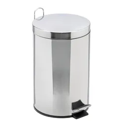 Produktbild für Treteimer BIN GALVA Tretmülleimer Edelstahl glänzend 12 L