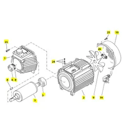 Produktbild für Kränzle Ersatzteile 46587 Motor 2,5KW 400V/50Hz