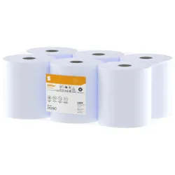 Produktbild für Handtuchrollen Wepa Satino HiCycle blau 20 cm x 150 m