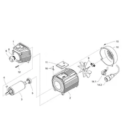 Produktbild für Kränzle Ersatzteile 48055 Motor kpl. für K. 2175