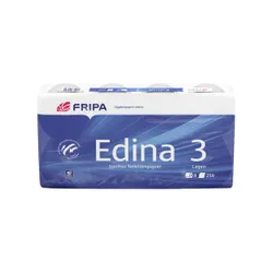 Produktbild für Toilettenpapier Fripa Edina 3 weiß 100% Zellstoff 3-lagig