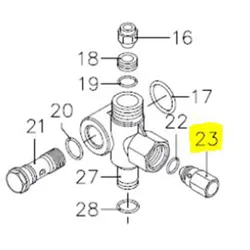 Produktbild für Kränzle Ersatzteile 47621 Rückschlagkörper UL VR-3B