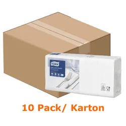 Produktbild für Servietten Tork Soft Lunchservietten 32,5 x 32,8 cm weiß