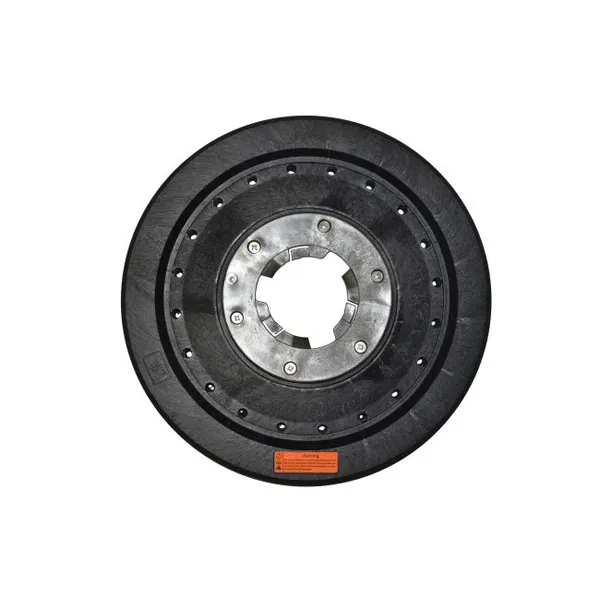 Einscheibenmaschinen Treibteller Clean Track 380 bis 410 mm Vollhaftbelag schwarz mit Moosgummi