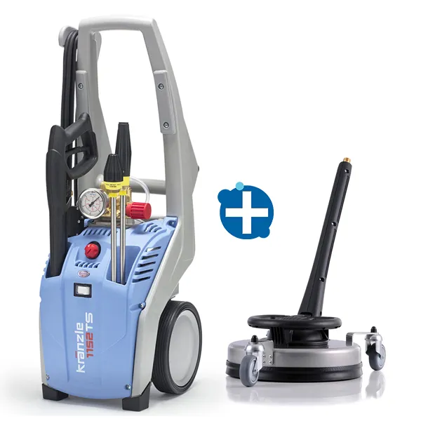 Kränzle Accessoires 41891 Roundcleaner UFO Lang RVS 350 Mm Met Wielen En D12 Snelkoppeling