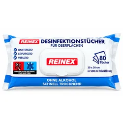 Produktbild für Desinfektionstücher Reinex Reinigungstücher 80er