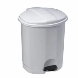 Produktbild für Kosmetikeimer ESA Tretmülleimer rund weiß 5 L