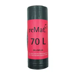 Produktbild für Müllbeutel Natura Biomat reMat Recyclingsäcke (Typ 50) 70 L