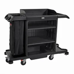 Produktbild für Hotelwagen Rubbermaid großer Reinigungswagen, schwarz