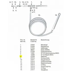 Produktbild für Kränzle Ersatzteile 27009 Stahlrohr