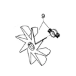 Produktbild für Kränzle Ersatzteile 411181 Lüfterrad BG 90