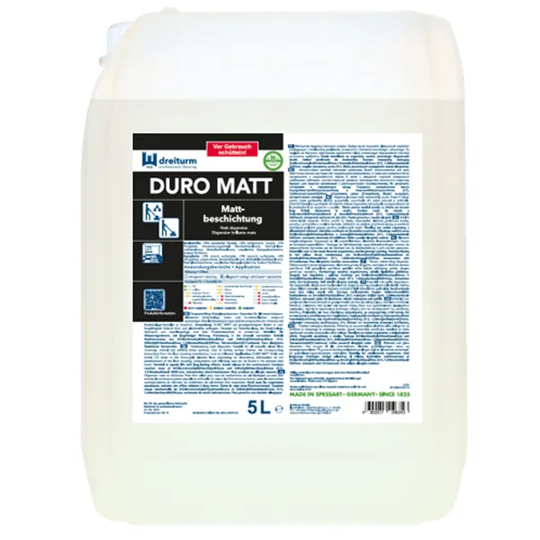 Bodenbeschichtung Dreiturm Duro Matt 5 L Hartbeschichtung mit Mattglanz