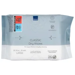 Produktbild für Waschlappen Abena Classic Tücher 30 x 38 cm Viskose weiß