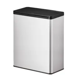 Produktbild für Mülltrennsystem EKO Touch Recycler 20+20 L Matt Edelstahl