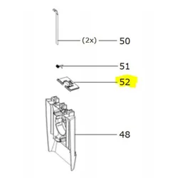 Produktbild für Kränzle Ersatzteile 453250 Riegel Filtersack